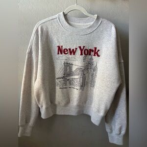 Abercrombie NY Graphic Crewneck Hoodie